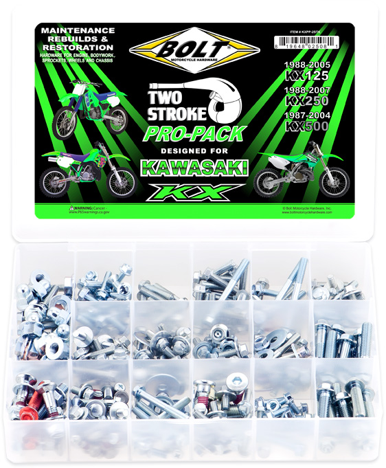 Kit de Parafusos PRO PACK | KAWASAKI KX BOLT MOTORCYCLE HARDWARE 