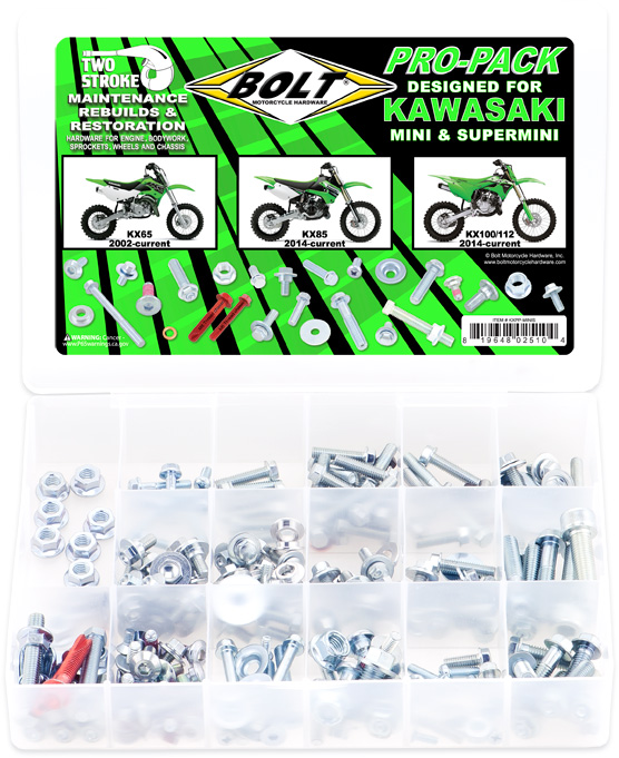 Kit de Parafusos PRO PACK | KAWASAKI KX MINIS BOLT MOTORCYCLE HARDWARE 