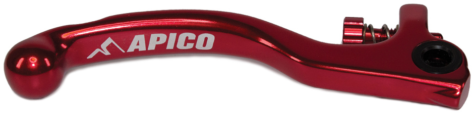 BRAKE LEVER ELITE FORGED TRIALS GRIMECA SHORT, INC ADJUSTER RED / RED APICO 