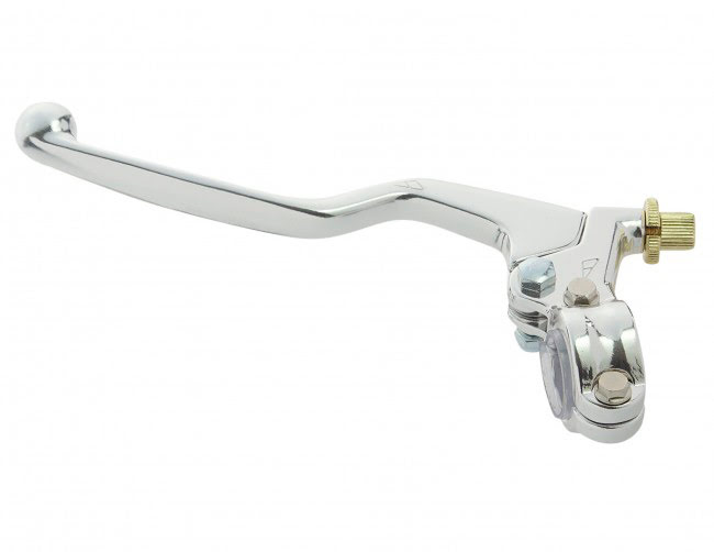 CLUTCH LEVER FORGED ASSEMBLY UNIVERSAL SILVER LONG APICO 