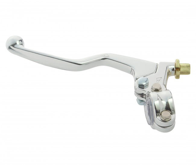 CLUTCH LEVER FORGED ASSEMBLY UNIVERSAL SILVER SHORT APICO 