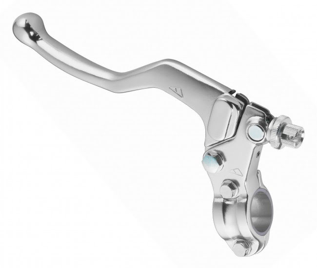 CLUTCH LEVER FORGED ASSEMBLY 3-WAY ADJUSTABLE UNIVERSAL SILVER APICO 