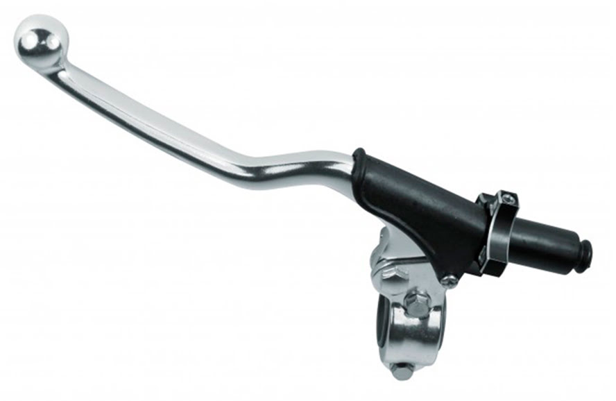 CLUTCH LEVER FORGED ASSEMBLY WITH BEARINGS + FAST ADJUST UNIVERSAL SILVER APICO 