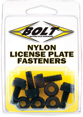 LICENSE PLATE BOLTS / NUTS BOLT MOTORCYCLE HARDWARE 