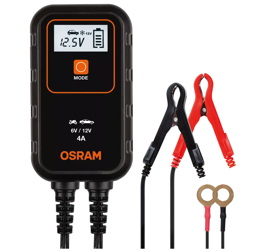 Carregador de Baterias Inteligente 4A 900 6 / 12v OSRAM 