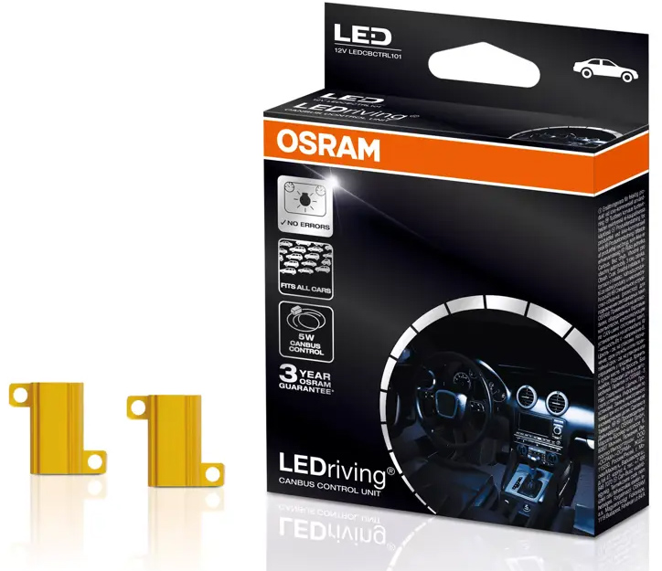 Lâmpada Led 12V W5W (T10) W2,1x9,5d 1W NIGHT BREAKER® (2un) OSRAM 