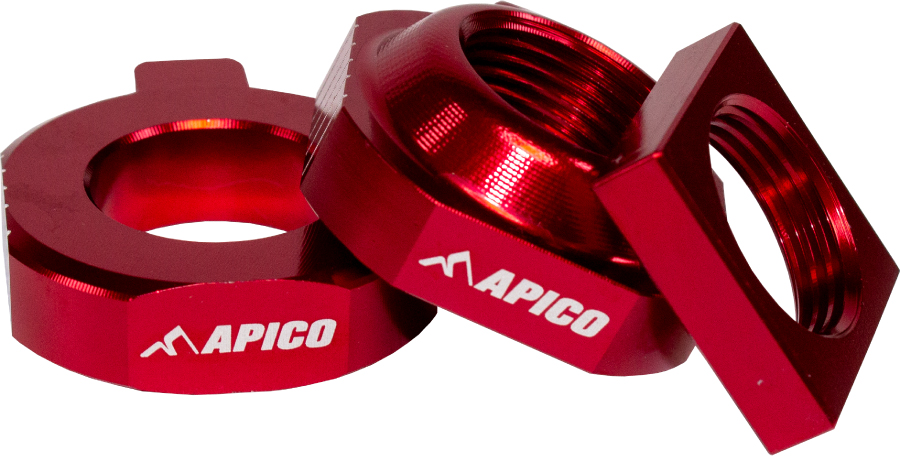 REAR AXLE BLOCK KTM / HQV / GAS SX85 / F-RIDE 15-23, TC85 15-23, MC85 21-23 RED APICO 