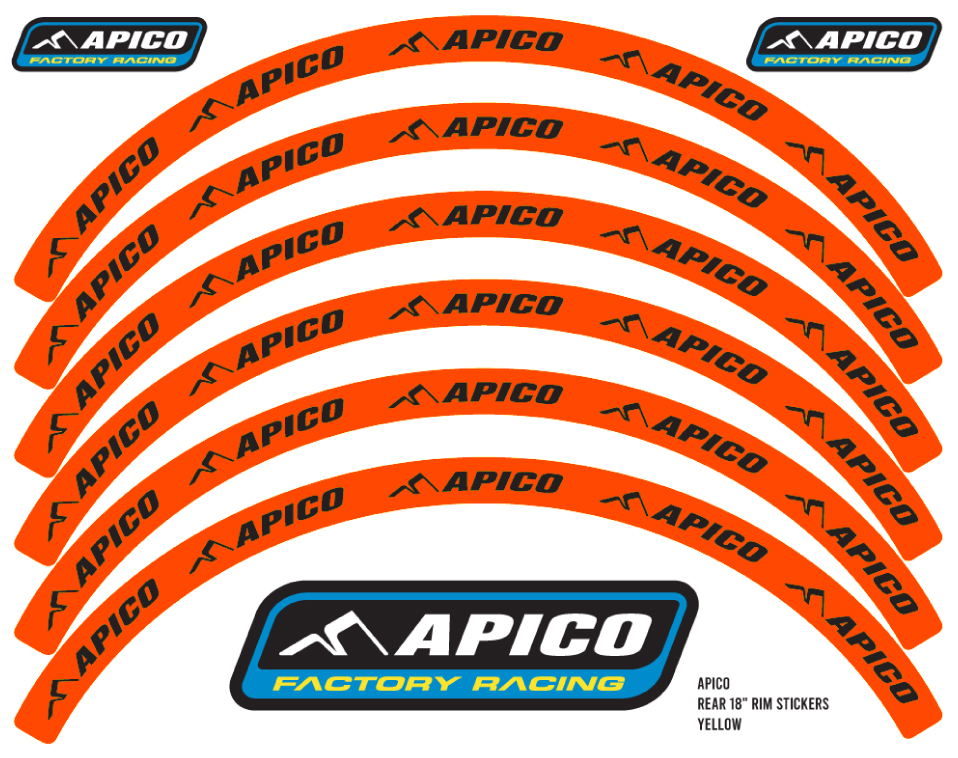 Rim Sticker 18 & 21" APICO 