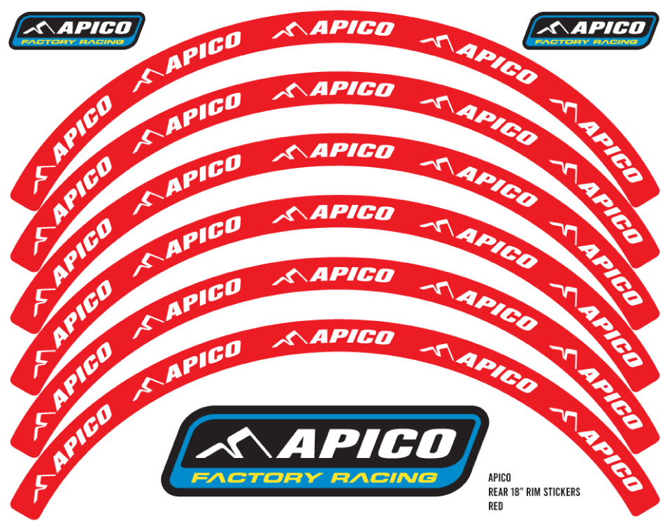 Rim Sticker 18 & 21" APICO 