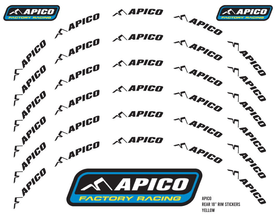 Rim Sticker 18 & 21" APICO 