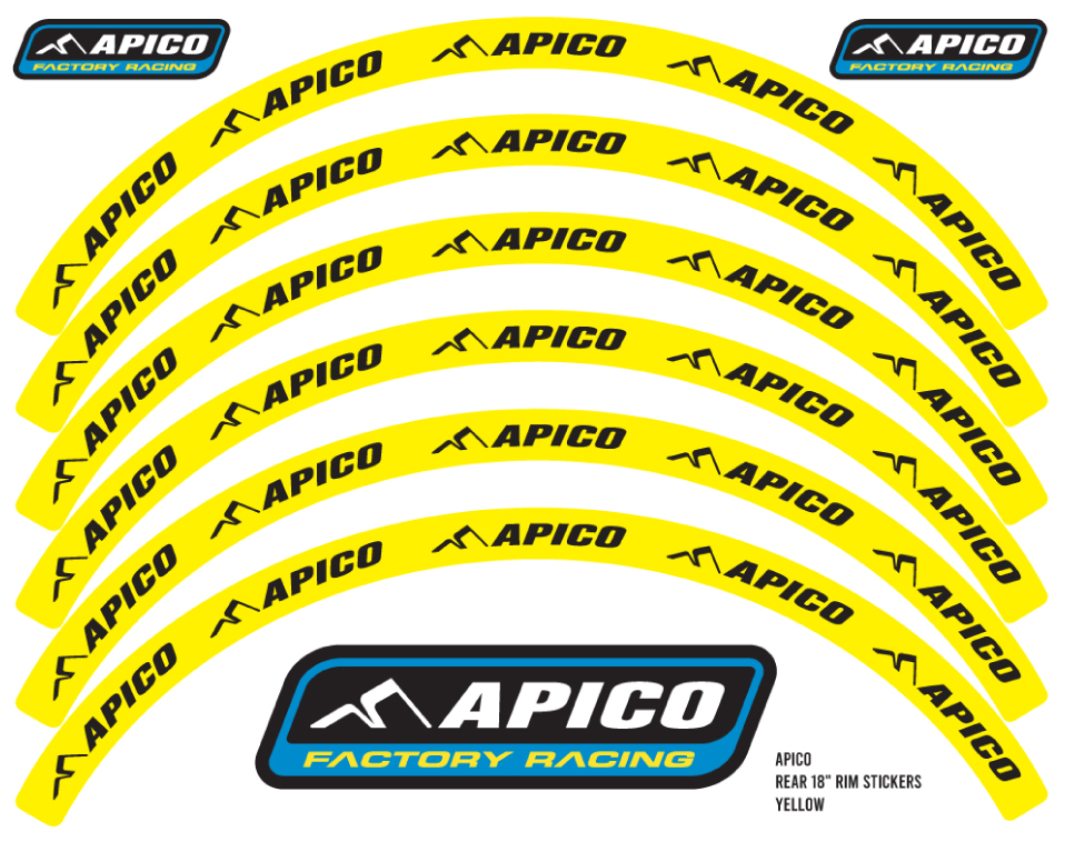 Rim Sticker 18 & 21" APICO 