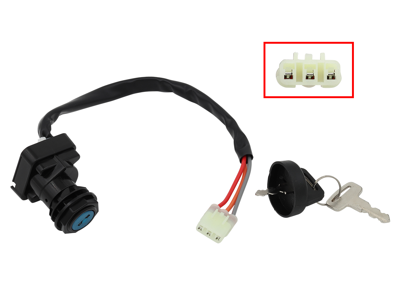 Canhão de ignição com chave RACEPRO arctic cat 400 2004