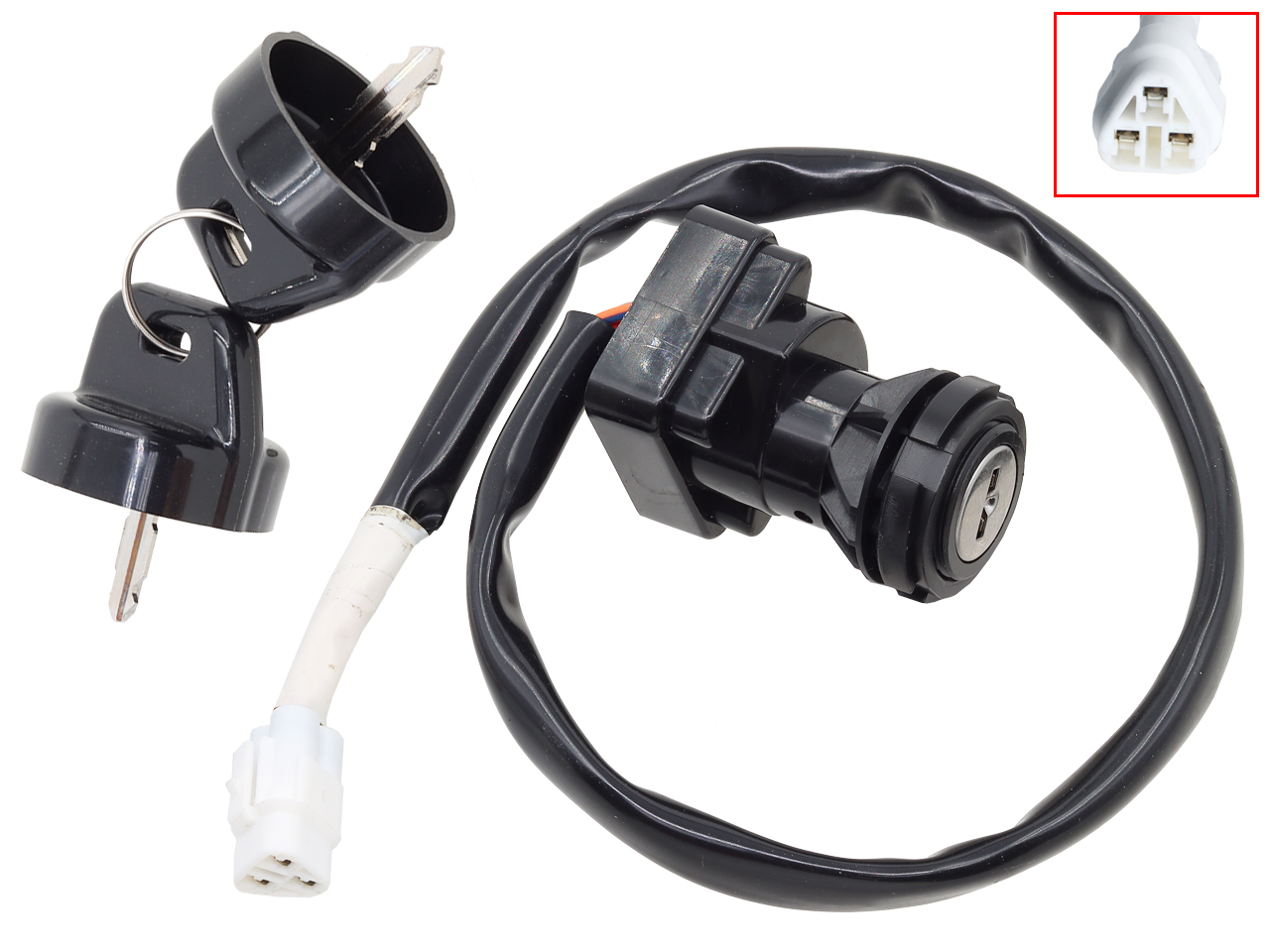 Canhão de ignição com chave RACEPRO arctic cat 400 dvx 2008