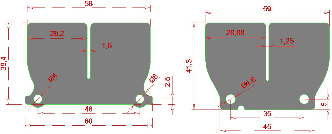 Set of Carbon Fiber Reeds RACEPRO 