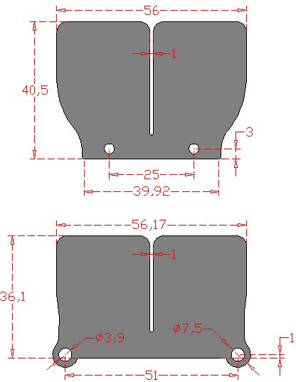 Jogo de Lamelas em Fibra Carbono RACEPRO 