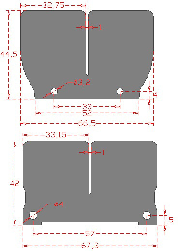 Set of Carbon Fiber Reeds RACEPRO 