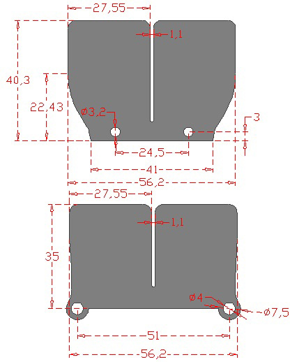 Set of Carbon Fiber Reeds RACEPRO 