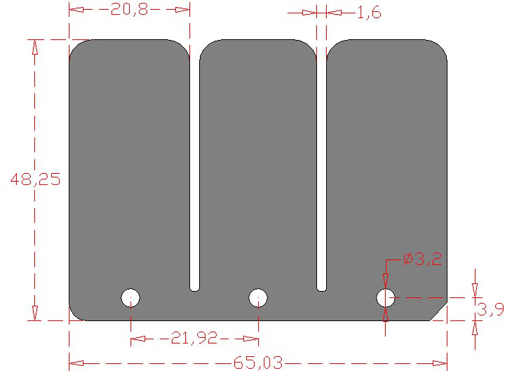 Set of Carbon Fiber Reeds RACEPRO 