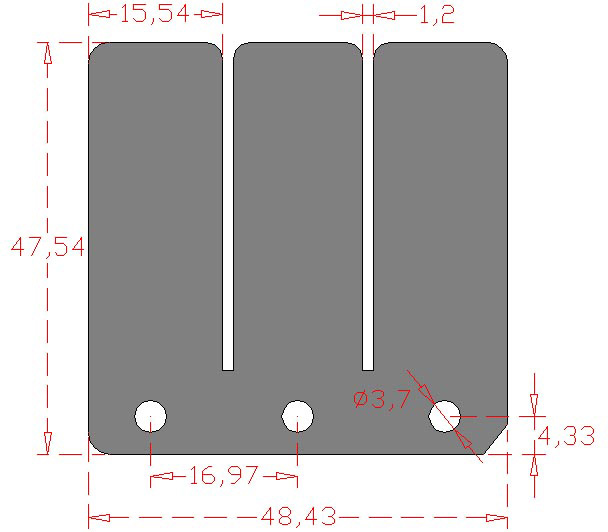 Set of Carbon Fiber Reeds RACEPRO 