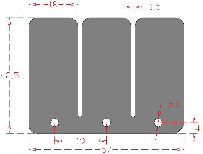Set of Carbon Fiber Reeds RACEPRO 