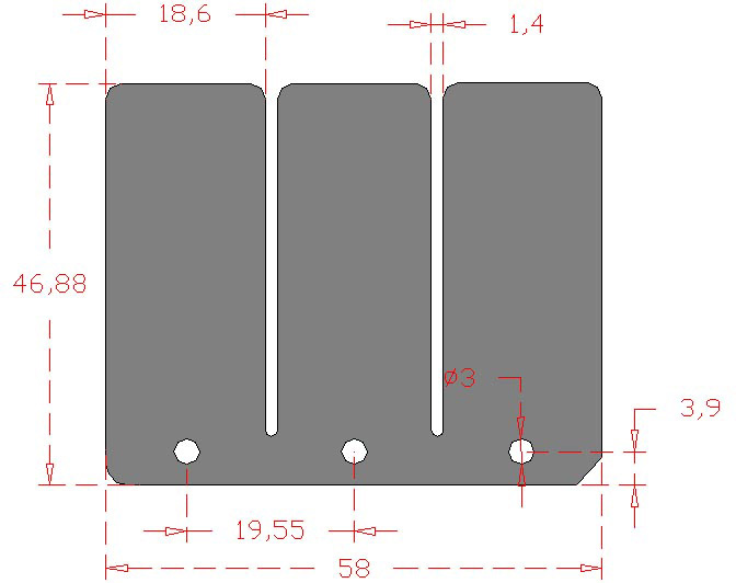 Set of Carbon Fiber Reeds RACEPRO 