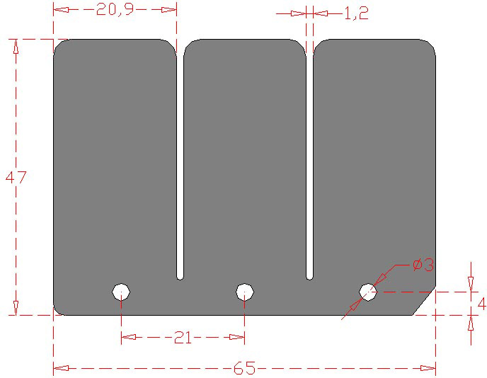 Set of Carbon Fiber Reeds RACEPRO 