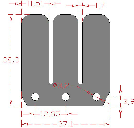 Set of Carbon Fiber Reeds RACEPRO 