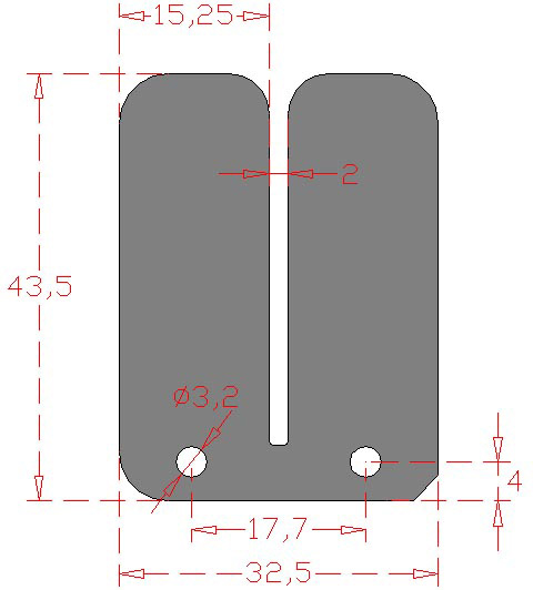 Set of Carbon Fiber Reeds RACEPRO 