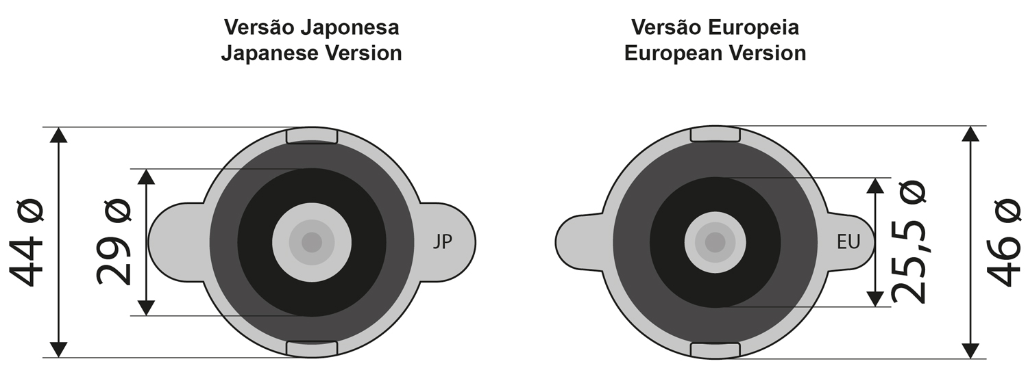 Tampão de radiador japonesas RACEPRO 