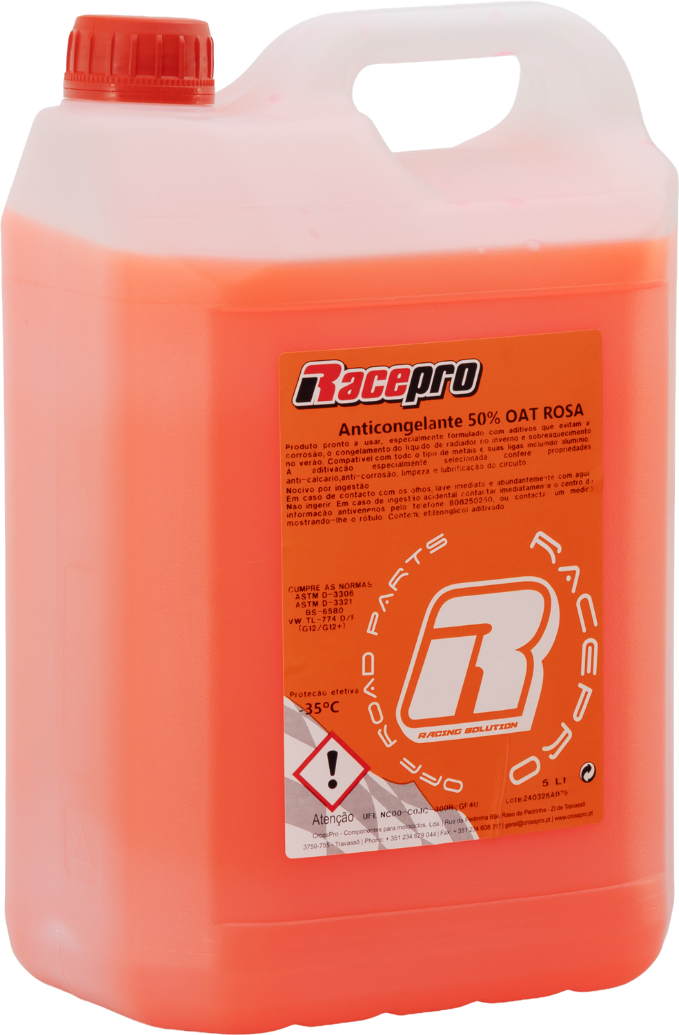 Anticongelante 50% Rosa 5 Lt RACEPRO 