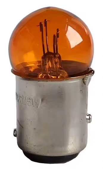 Lâmpada BAY15D G 12V 21 / 6CP AMBAR (10un) RACEPRO 