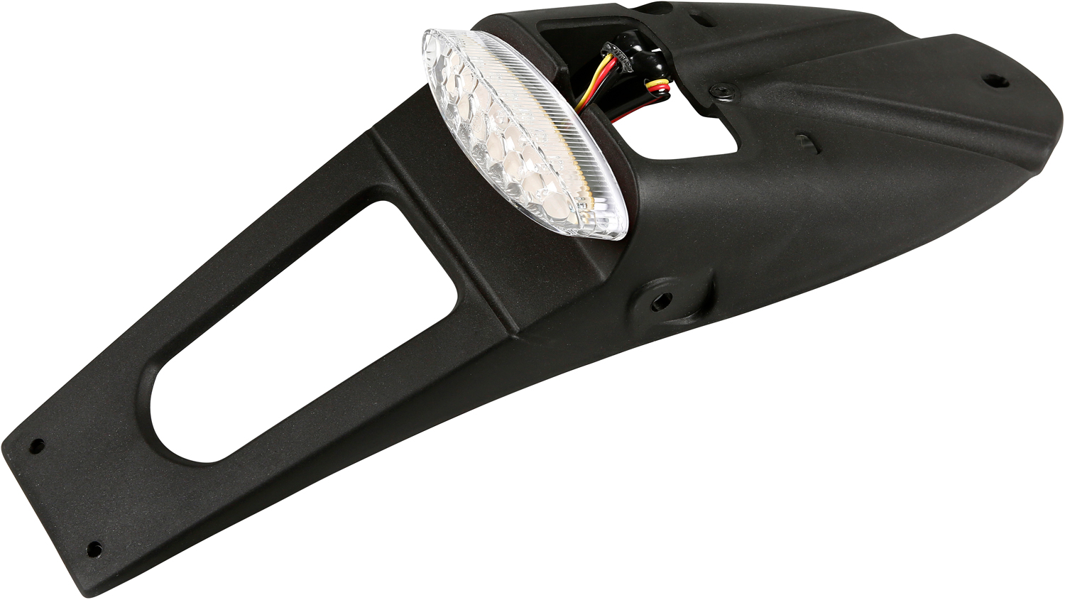 Plate Holder Black With Clear Led RACEPRO 