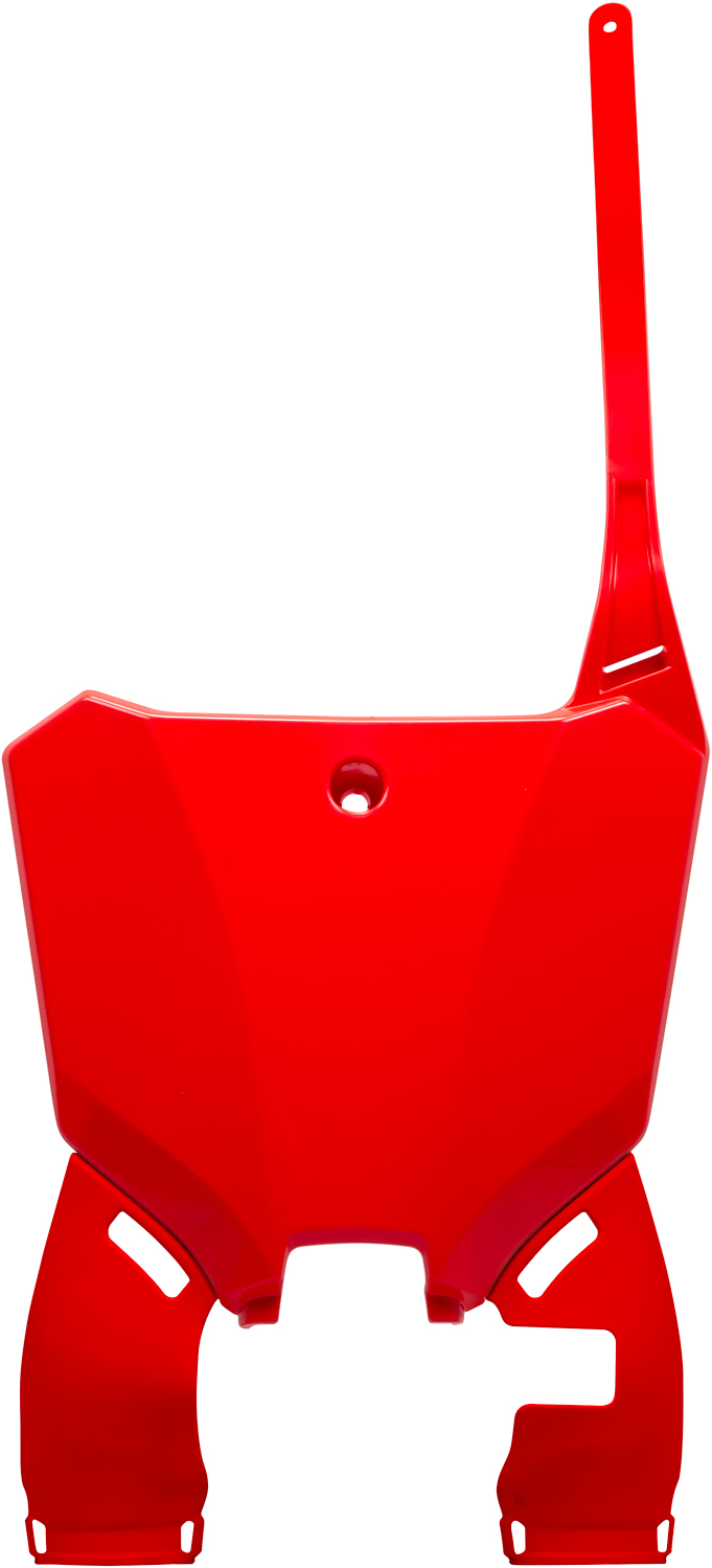 Front Nr. Plate w. Extension Red RACEPRO 