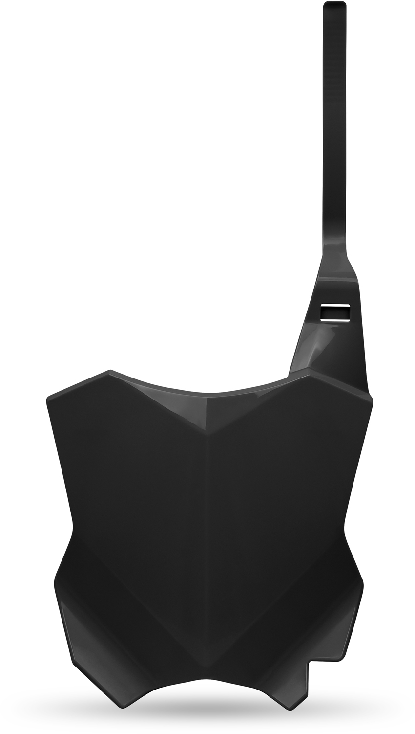 Front Number Plate (extension ready) Black RACEPRO 