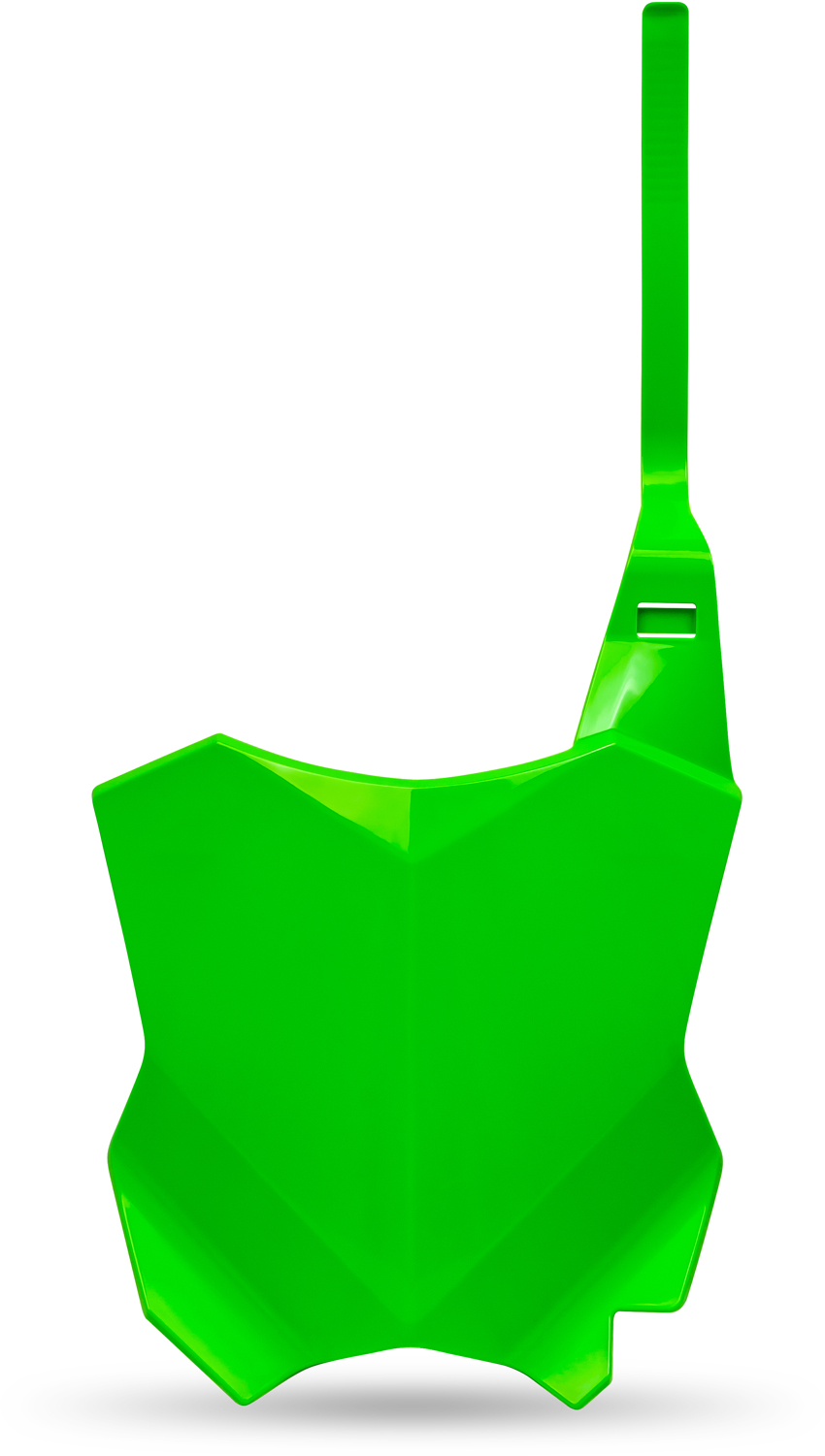 Front Number Plate (extension ready) Neon Green RACEPRO 