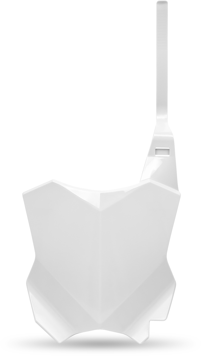 Front Number Plate (extension ready) White RACEPRO 