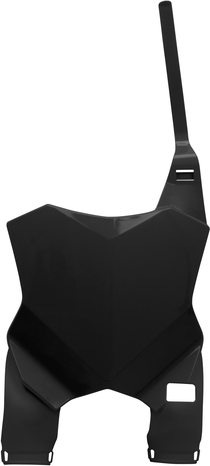 Porta / Placa de Numero Frontal (c / Extensão) Preta RACEPRO 