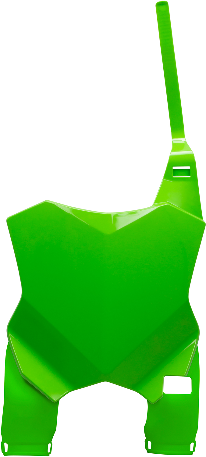 Porta / Placa de Numero Frontal (c / Extensão) Verde RACEPRO 