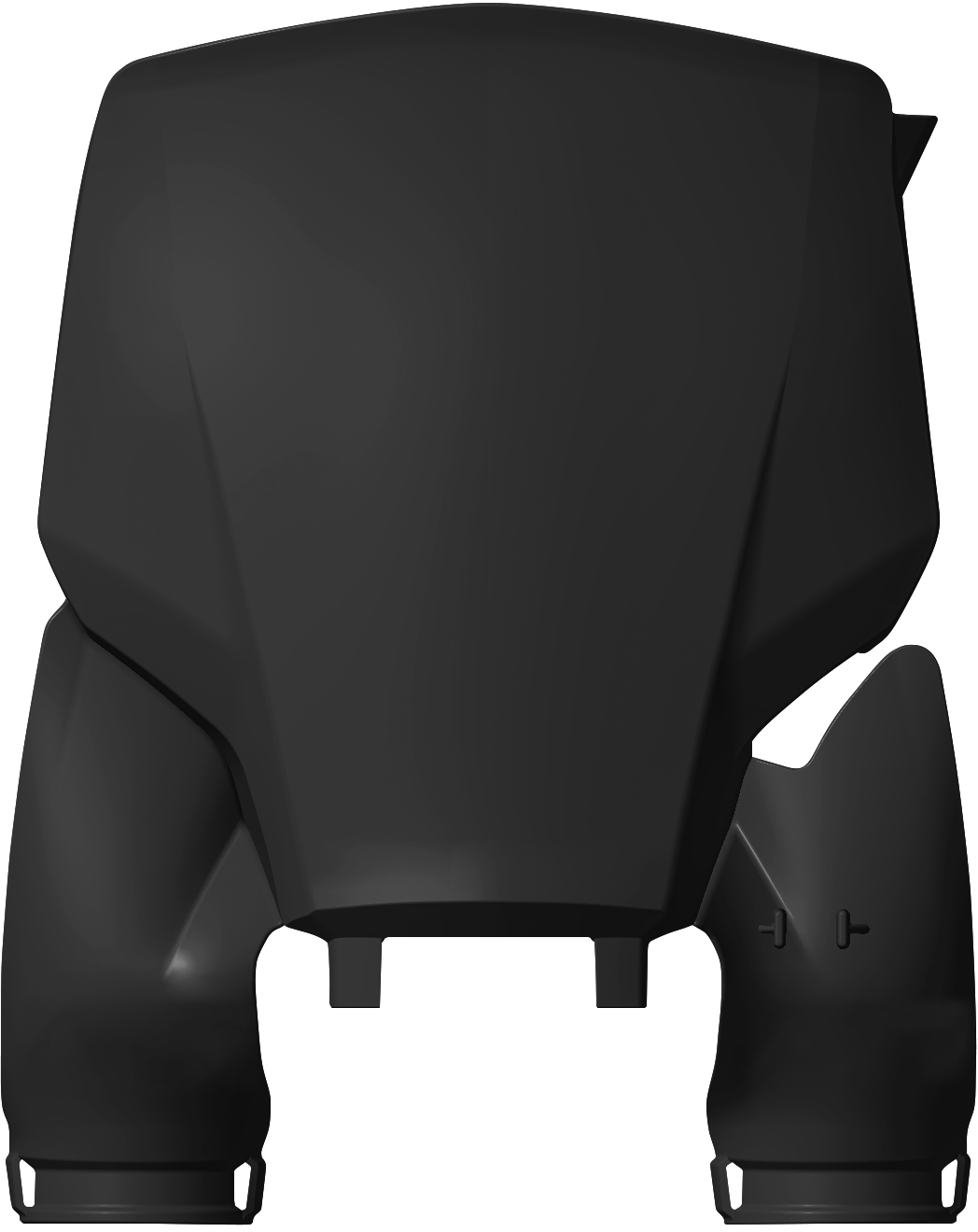 Porta / Placa de Numero Frontal (c / Extensão) Preta RACEPRO 