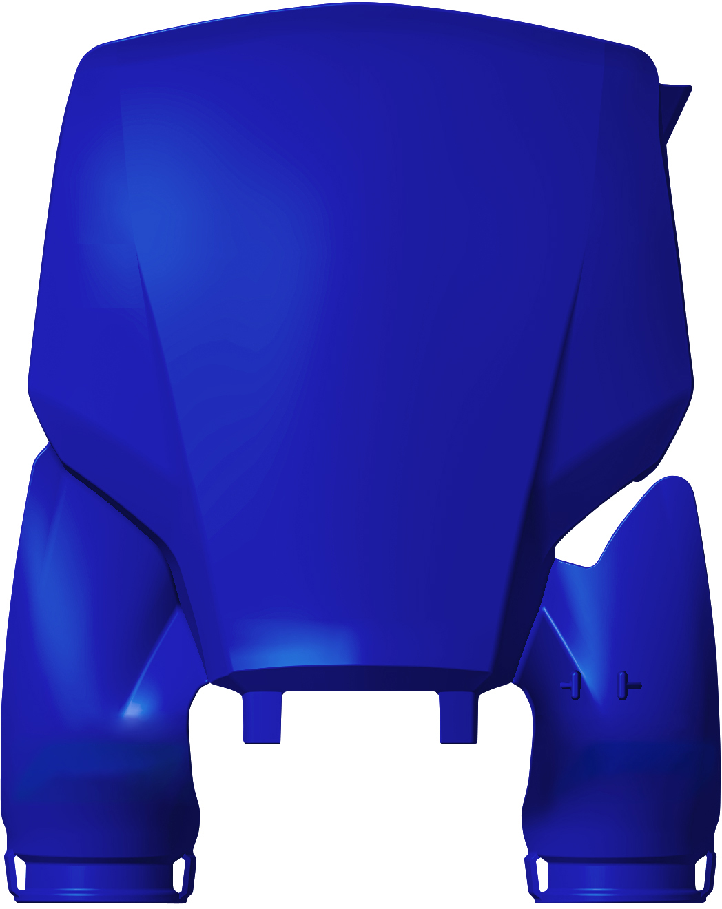 Front Nr. Plate w. Extension Blue RACEPRO 