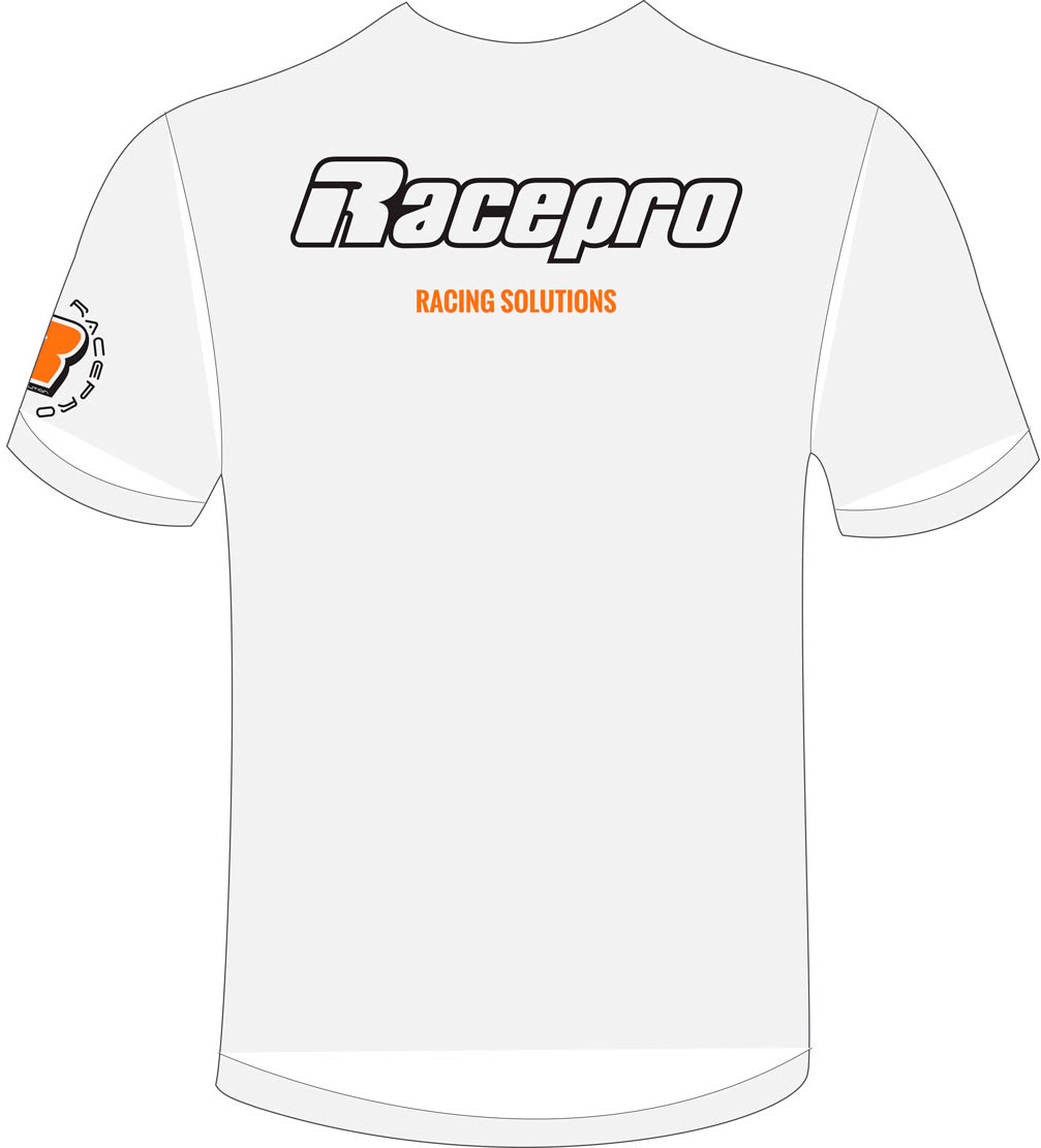 T-shirt Racing Solution Branca RACEPRO 