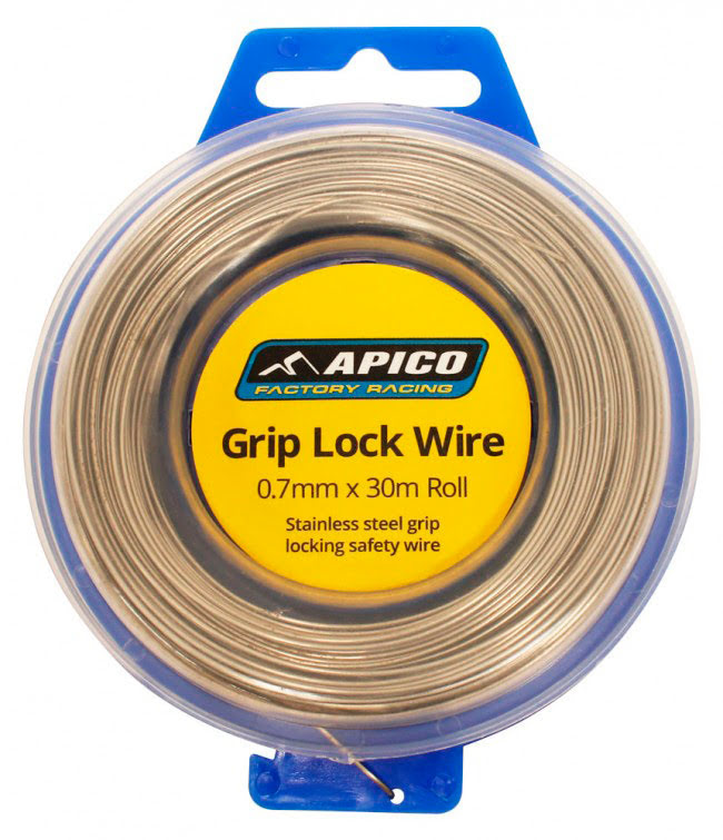 GRIP LOCK WIRE - 0.7MM X 30M ROLL - BLUE CASING APICO 