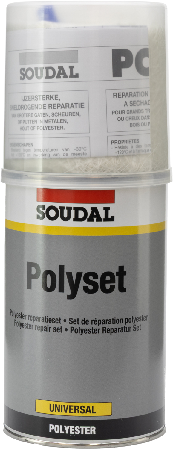 Kit Reparação Fibra de Vidro Polyset 1kg SOUDAL 
