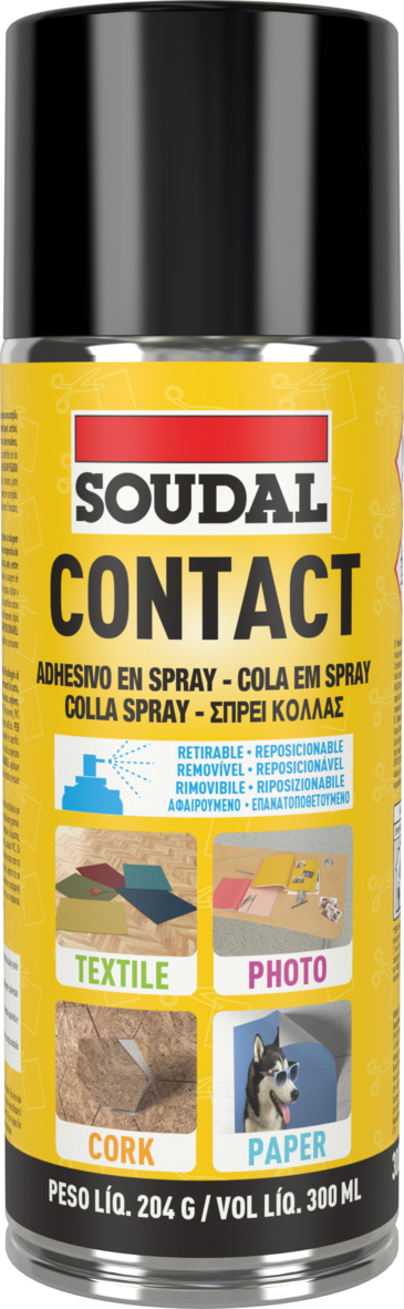 Cola de Contacto em Spray 300ml SOUDAL 