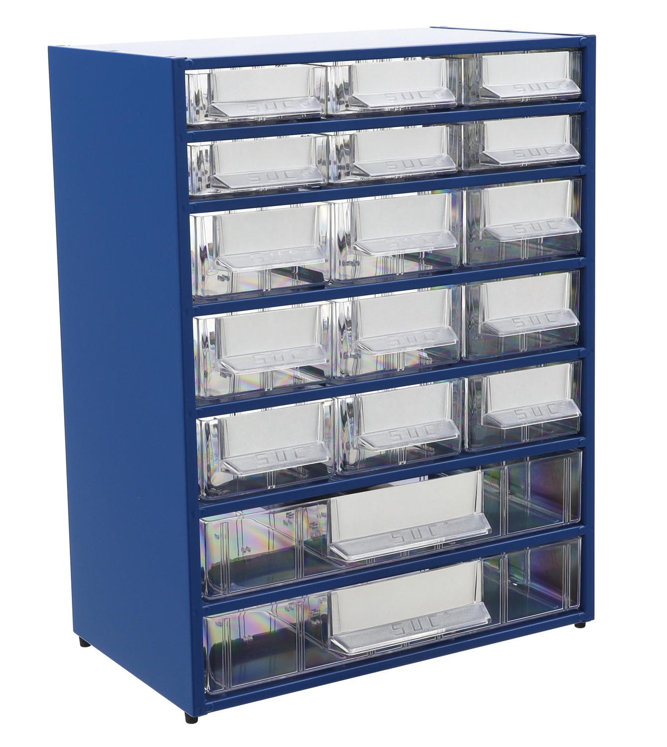 Estante Metálo-Plástica com 17 gavetas SUC 