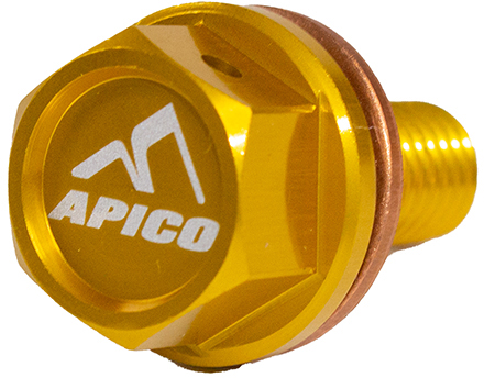 MAGNETIC SUMP DRAIN BOLT M8 X 20MM X 1.25 HONDA CRF250R 10-1 APICO 