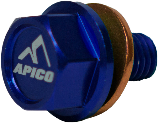 Magnetic Drain Bolt Blue APICO 