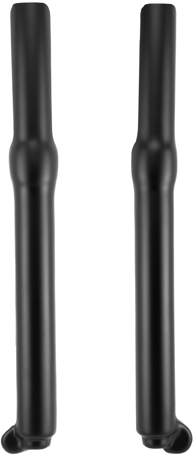 FORK GUARDS FULL LENGTH UNIVERSAL 38MM / 39MM FACTORY BLACK APICO 