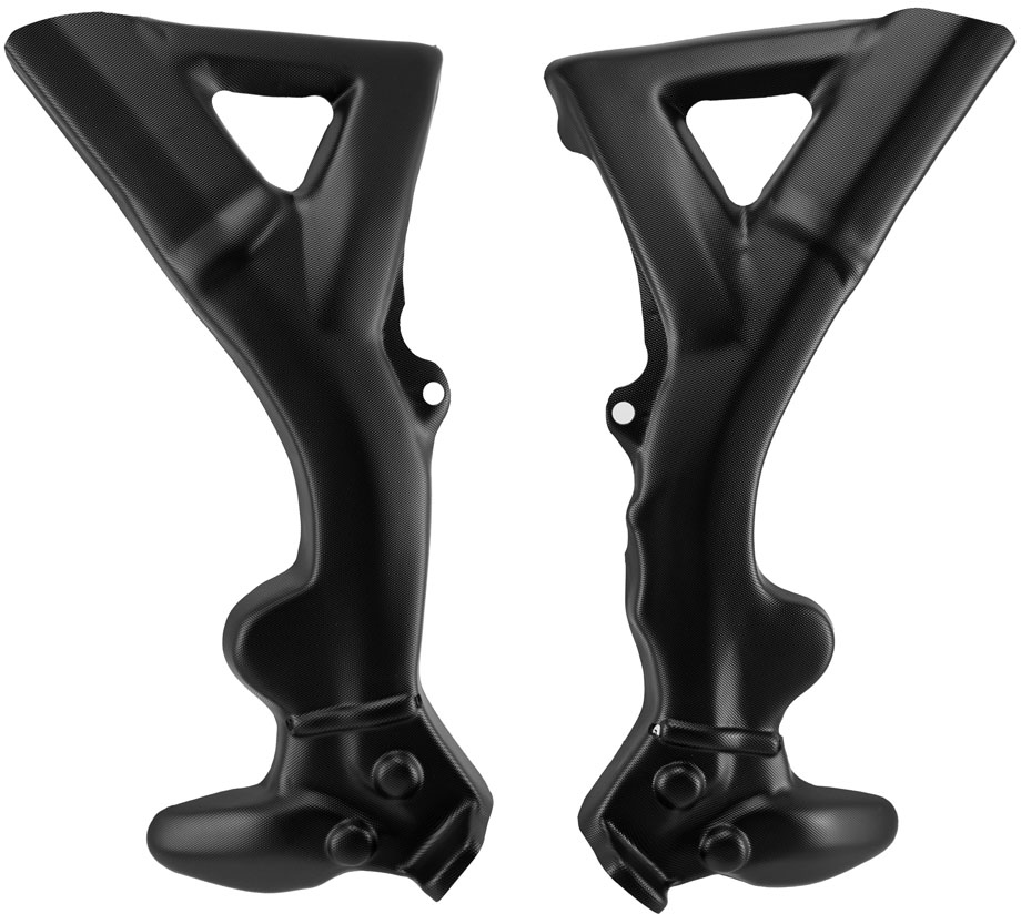 FRAME GUARDS TRS ONE 125RR 18-23, 250-300RR 16-23 FACTORY BLACK APICO 