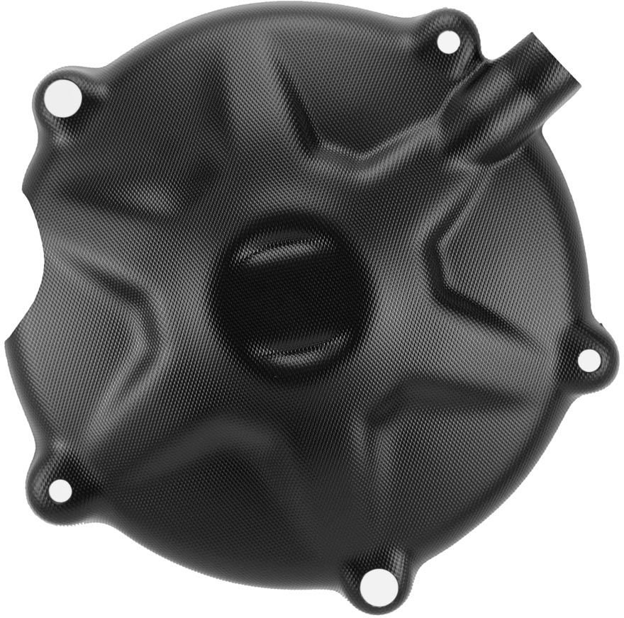 CLUTCH COVER TRS ONE / GOLD / RR 250-300 16-20 FACTORY BLACK APICO 